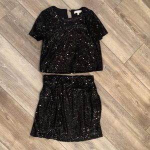 GB girls black sequin outfit